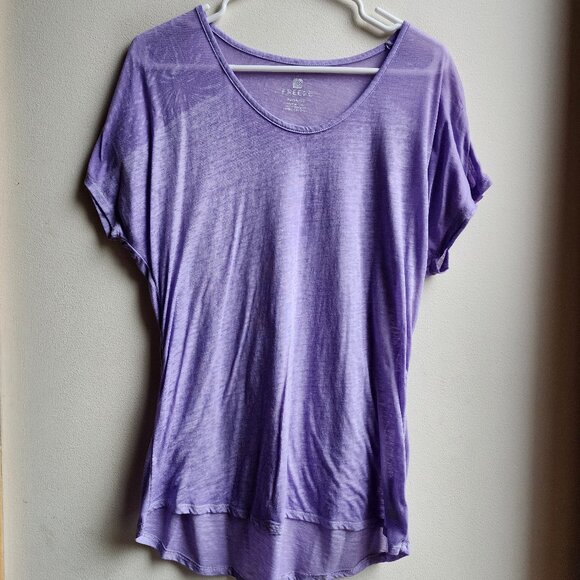 Free2B Purple Scoop Neck Tissue T-Shirt Size XL - Picture 6 of 15